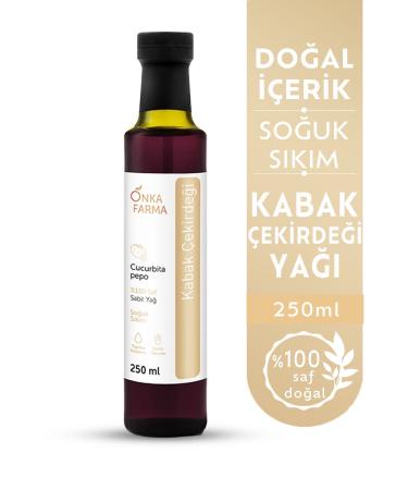 OnkaFarma Onka Farma Cold Pressed Pumpkin Seed Oil - 0 Pure Natural Pumpkin Seed Oil - 250 ml