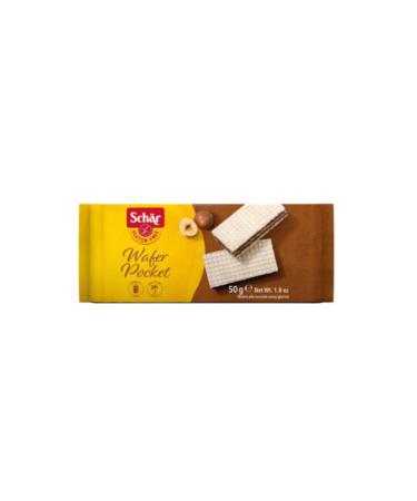 Schar Wafer Pocket Hazelnut Wafer 50 gr (PACK OF TWO)