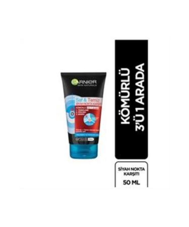Baby Garnier Pure & Clean Anti-Blackhead Charcoal 3 in 1 50ml (SINGLE)