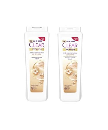 Clear Women Anti-Dandruff Clay Therapy Purified and Soft Hair Shampoo 485ml 2-Pack