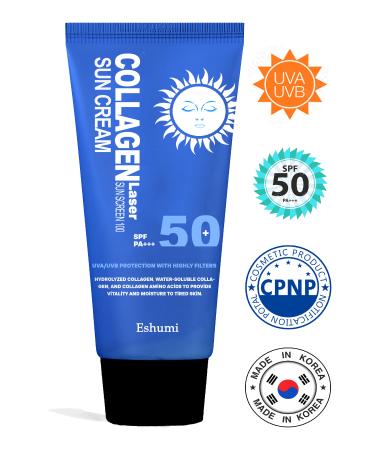 ESHUMI Korean Pure Collagen and Niacinamide Moisturizing and Brightening Spf50 Pa Laser Sunscreen