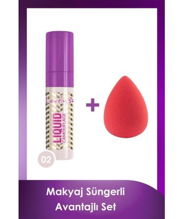 Lovely Camouflage Liquid Concealer No:2 + Makeup Sponge