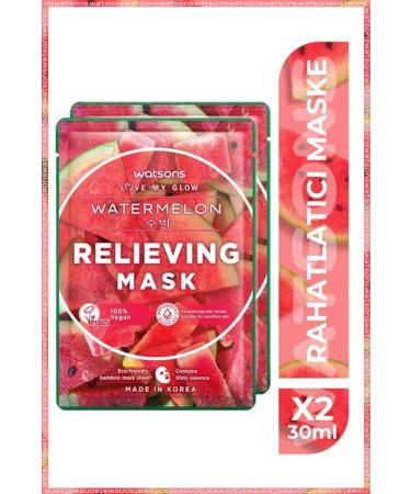 Watsons Fruity Mask Watermelon Relieving Mask * 2 Pieces