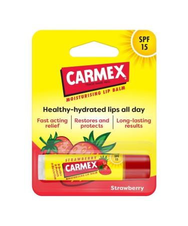 Carmex Stick Lip Balm Strawberry Spf15 4.25g Lip