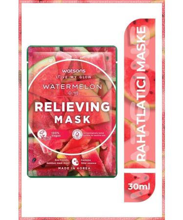 Watsons Fruity Mask Watermelon Relieving Mask * 3 Pieces - Buy Online on GoSupps.com