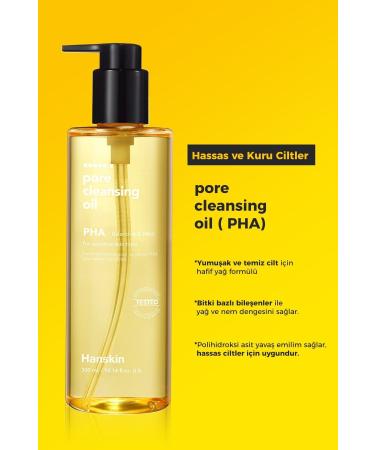 Hanskin Pore Cleansing Oil Pha-Sensitive and Intolerant Skin/Pore and Make-Up Cleansing Oil 300ml  - Buy Online on GoSupps.com