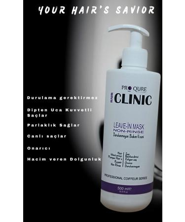 PROQURE Hair Clinic leave-in repairing hair care mask creamask 500 ml - Buy Online on GoSupps.com