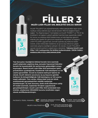 InLei Lash Filler Eyelash Lifting Lamination Filler Nourishing 3 Pcs 4ml Glass Bottle Set - Buy Online on GoSupps.com