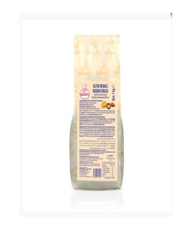 ovalette GOLDEN ALMOND DRAGEE 4000 gr. (Packaging Type: 4 kg box: 1 kg x 4 pieces of foil) - Buy Online on GoSupps.com