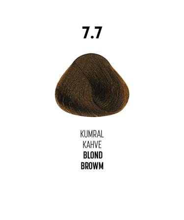 glam look 7.7 / Auburn Brown - Blond Browm Glamlook Hair Dye