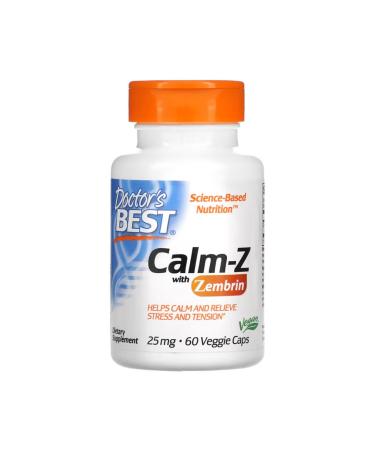 Doctor's Best Calm-Z with Zembrin 25 mg 60 Veggie Caps