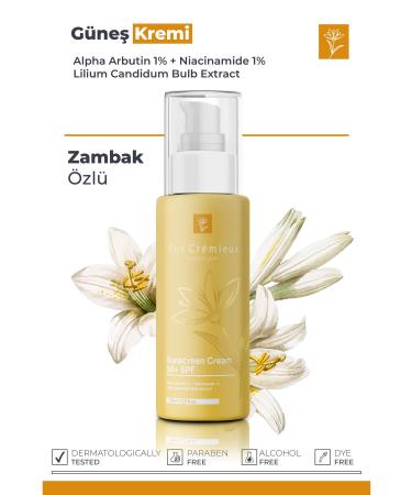 Rue Cremieux Anti-Stain and Moisturizing Spf 50 Lily Essence Sun Cream 75ml (ARBUTIN NIAC 1%) - Tk