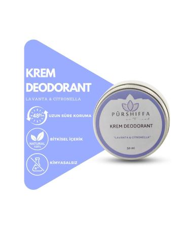 Purshiffa Cream Deodorant (LAVENDER & CITRONELLA) 50 ml