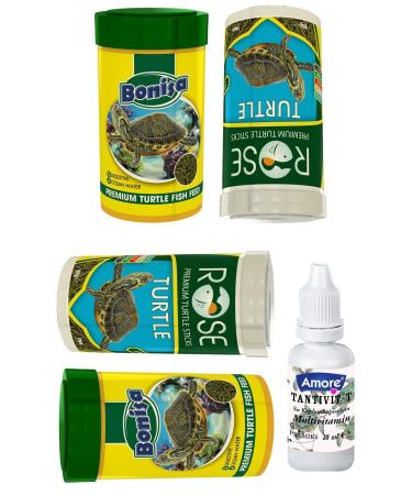 Rose Turtle 2x100ml Stick Food Bonisa Turtle 2x100ml Tantivit-30cc