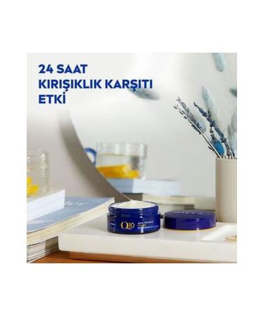 NIVEA Q10 Skin Firming Anti-Wrinkle Face Night Cream 50 ml - Buy Online on GoSupps.com