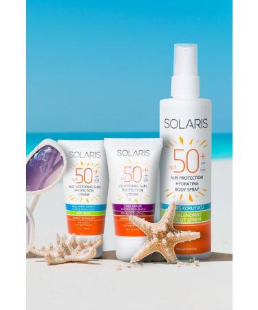 SOLARIS Anti-Stain and Anti-Aging Sun Cream for All Skin Types Spf 50 (50 ml) - Buy Online on GoSupps.com