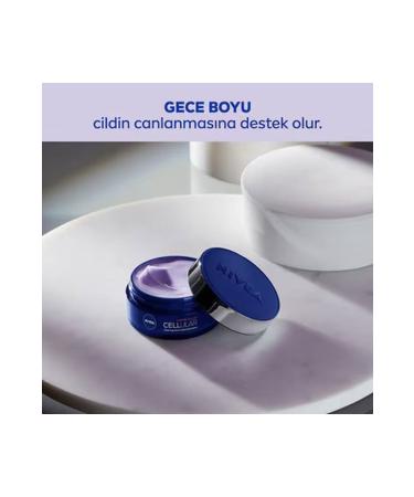 NIVEA Cellular Expert Filler Intensive Anti-Aging Night Face Care Cream Hyaluronic Acid Folic Acid (50ml) - Buy Online on GoSupps.com