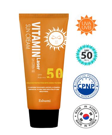ESHUM Korean Anti-Freckle and Anti-Spot Brightening Vitamin Laser Spf 50 Pa High Protection Sun Cream