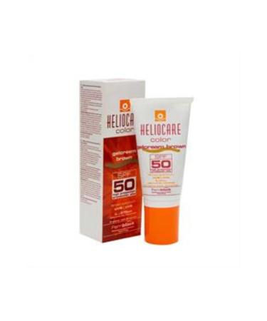 Baby Heliocare Color Gel Cream Colored Oil-Free Gel Sun Cream SPF50 Brown Brunette 50ml (SINGLE)