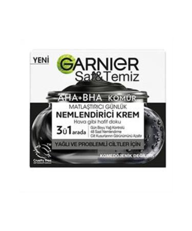 Baby Garnier Pure and Clean Aha Bha Charcoal Moisturizing Cream 50ml (SINGLE)