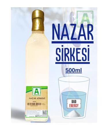 Aktarzane Evil Eye Vinegar Water & White Vinegar Advantageous vinegar for cleaning for bad energy 500 ml