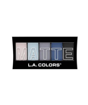 LA Colors La Colors Matte 5 Color Eyeshadow Palette-blue Denim