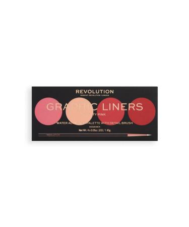 Revolution Water Based Graphic Liner Palette Pretty Pink - Buy Online on GoSupps.com