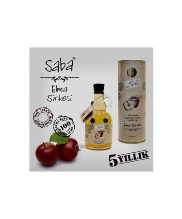 Saba Apple Cider Vinegar Glass Bottle 500 Ml 5 Years Aged Additive-Free - Buy Online on GoSupps.com