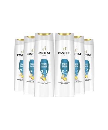 Pantene 3 in 1 Basic Care Shampoo 350 Ml 6 Pieces