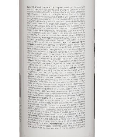 Elose Keratin Salt-Free Hair Care Shampoo 1000 ml - Buy Online on GoSupps.com