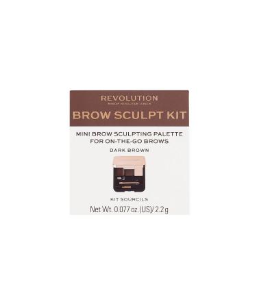 Revolution Brow Sculpt Dark Eyebrow Kit