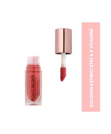 Revolution Pout Bomb Peach Glossy Plumper