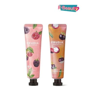 Frudia Raspberry Wine Hand Cream and Orchard Mangosteen Hand Cream - Buy Online on GoSupps.com
