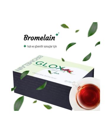 GLOX Bromelain Rich Herbal Detox Tea Helping to Regulate Fast and Metabolism 60 Pieces - Buy Online on GoSupps.com