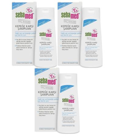 Sebamed Shampoo 200ML Anti-Dandruff (For Oily and Dandruff-Prone Scalp) (Set of 3)