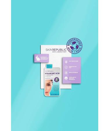 Skin Republic Hyaluronic Acid + Collagen Face Mask - Buy Online on GoSupps.com