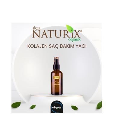 Naturix Collagen Hair Care Oil for Weak Hair Repairing Crysyal Shine Nourishing 100 Ml