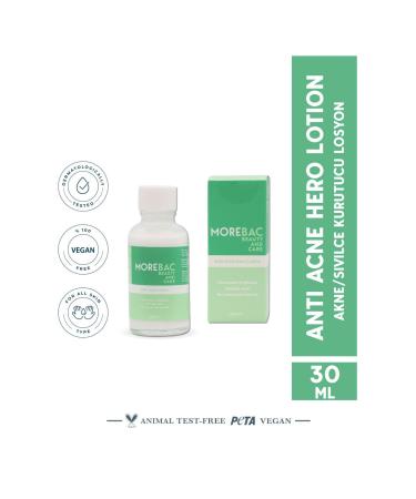 MOREBAC Anti Acne Hero Lotion - Anti Acne Hero Lotion 30 ml Acne Dryer - Buy Online on GoSupps.com