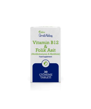 Dr. mit Akta Vitamin B12 & Folic acid - Active B9 - 30 Tablets