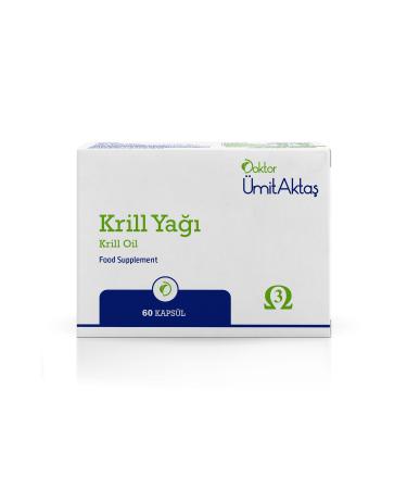 Dr. Umit Aktas Krill Oil - 500mg - Airtight Non-Oxidized 60 Capsules Containing Choline and Astaxanthin