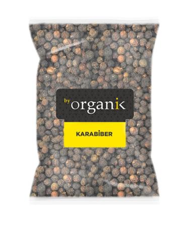BY ORGANIC Black Pepper Grain 990 GR (1 Kilo) (Sifted Additive-Free Coarse Grained)