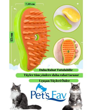 Pets Fav Steam Cat and Dog Cleaning Wash Massage Comb Brush and Deep Cleansing Cat Shampoo - Buy Online on GoSupps.com