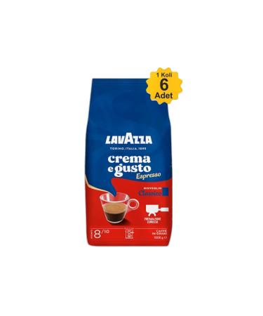 LavAzza Crema E Gusto Coffee Beans - 1 Box - 1kg X 6 Pieces - Buy Online on GoSupps.com