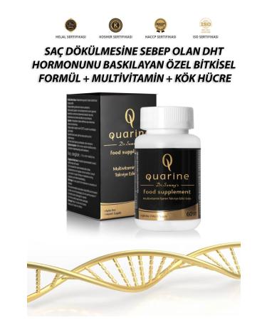 Dr.Sammy's Quarine 60 Tablets - Tablet Containing Herbal Extracts and Biotin Against Hair Loss