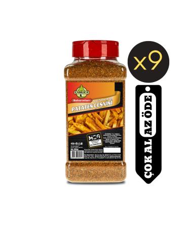 Camlica Spice Cajun Spiced Potato Seasoning Pet - 600 Gr. 9-Piece Advantage Box