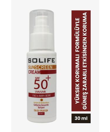 SOLIFE Sun Cream Face and Body Protector 50 Spf 50 ml