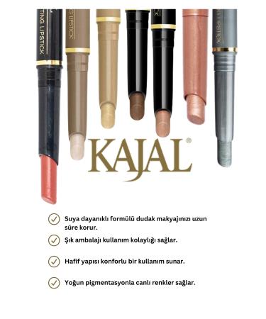 KAJAL Long Lasting Light Peach Lipstick - Long Lasting Lipstick No:639 - Buy Online on GoSupps.com