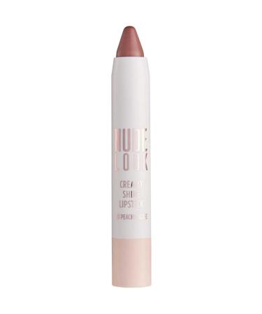 Golden Rose Nude Look Creamy Shine Lipstick-03 Peachy Nude-pencil Lipstick