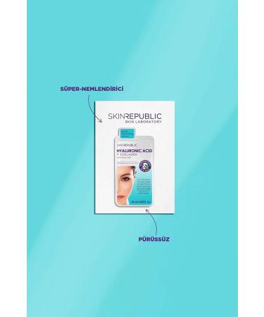 Skin Republic Hyaluronic Acid + Collagen Face Mask - Buy Online on GoSupps.com