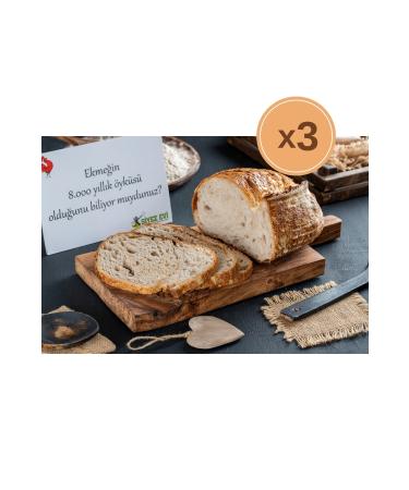 Siyez Evi: 2.7 Kg Artisan Classic Sourdough 3 Breads 3x900gr (CLASSIC-CLASSIC-CLASSIC)